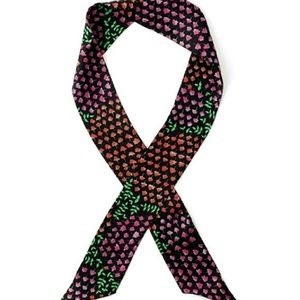 3/$24! Echo NY Ditzy Floral Silk Mini Skinny Scarf